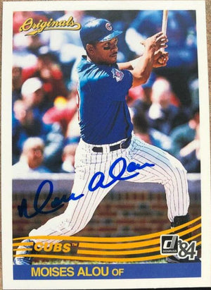 Moises Alou Signed 2002 Donruss Originals 1984 Style Baseball Card - Chicago Cubs - PastPros