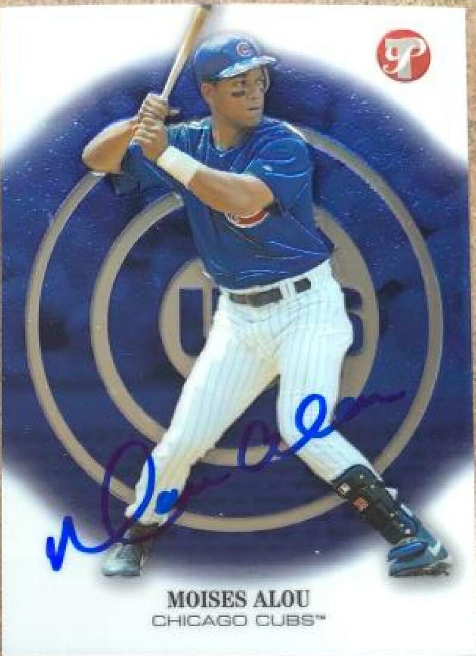 Moises Alou Signed 2002 Topps Pristine Baseball Card - Chicago Cubs - PastPros