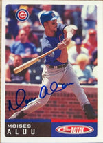 Moises Alou Signed 2002 Topps Total Baseball Card - Chicago Cubs