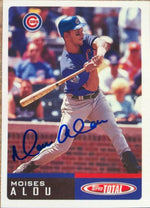 Moises Alou Signed 2002 Topps Total Baseball Card - Chicago Cubs - PastPros
