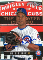 Moises Alou Signed 2003 Donruss Studio Baseball Card - Chicago Cubs