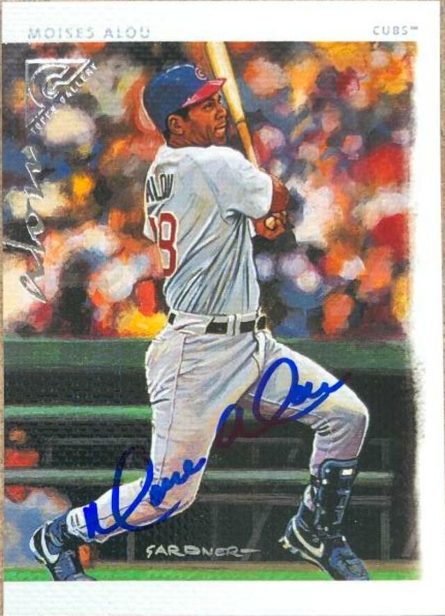 Moises Alou Signed 2003 Topps Gallery Baseball Card - Chicago Cubs - PastPros