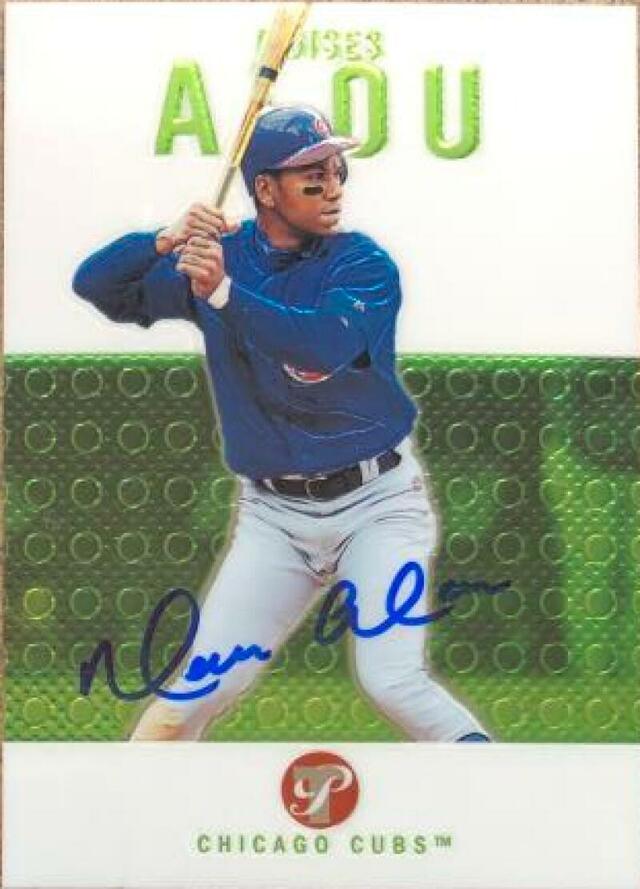 Moises Alou Signed 2003 Topps Pristine Baseball Card - Chicago Cubs - PastPros