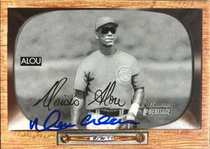 Moises Alou Signed 2004 Bowman Heritage B&W Baseball Card - Chicago Cubs - PastPros