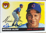 Moises Alou Signed 2004 Topps Heritage Baseball Card - Chicago Cubs (Old Cubs logo variant)