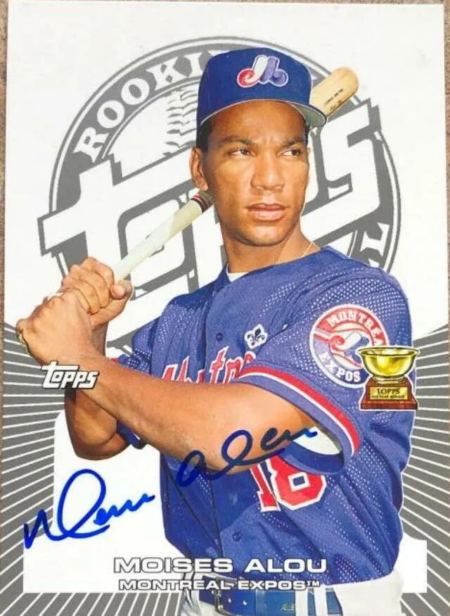 Moises Alou Signed 2005 Topps Rookie Cup Baseball Card - Montreal Expos