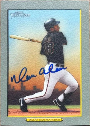 Moises Alou Signed 2005 Topps Turkey Red Baseball Card - San Francisco Giants