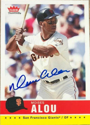 Moises Alou Signed 2006 Fleer Tradition Baseball Card - San Francisco Giants