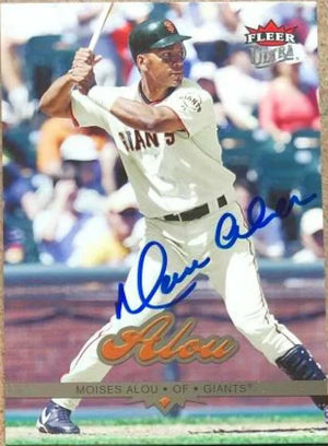 Moises Alou Signed 2006 Fleer Ultra Baseball Card - San Francisco Giants