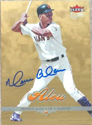 Moises Alou Signed 2006 Fleer Ultra Gold Medallion Baseball Card - San Francisco Giants