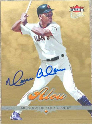 Moises Alou Signed 2006 Fleer Ultra Gold Medallion Baseball Card - San Francisco Giants - PastPros