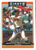 Moises Alou Signed 2006 Topps Baseball Card - San Francisco Giants