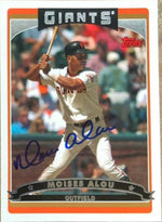 Moises Alou Signed 2006 Topps Baseball Card - San Francisco Giants - PastPros