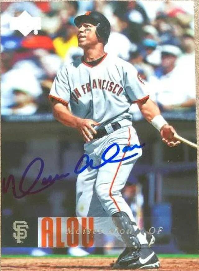 Moises Alou Signed 2006 Upper Deck Baseball Card - San Francisco Giants