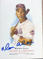 Moises Alou Signed 2007 Allen & Ginter Baseball Card - New York Mets - PastPros