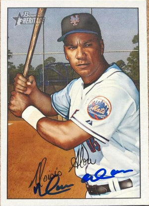Moises Alou Signed 2007 Bowman Heritage Baseball Card - New York Mets - PastPros