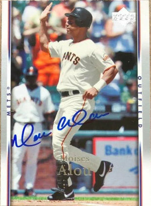 Moises Alou Signed 2007 Upper Deck Baseball Card - San Francisco Giants