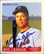 Moises Alou Signed 2007 Upper Deck Goudey Baseball Card - New York Mets (Red Back)