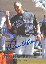 Moises Alou Signed 2009 Upper Deck Baseball Card - New York Mets