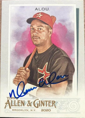 Moises Alou Signed 2020 Allen & Ginter Baseball Card - Houston Astros - SP - PastPros