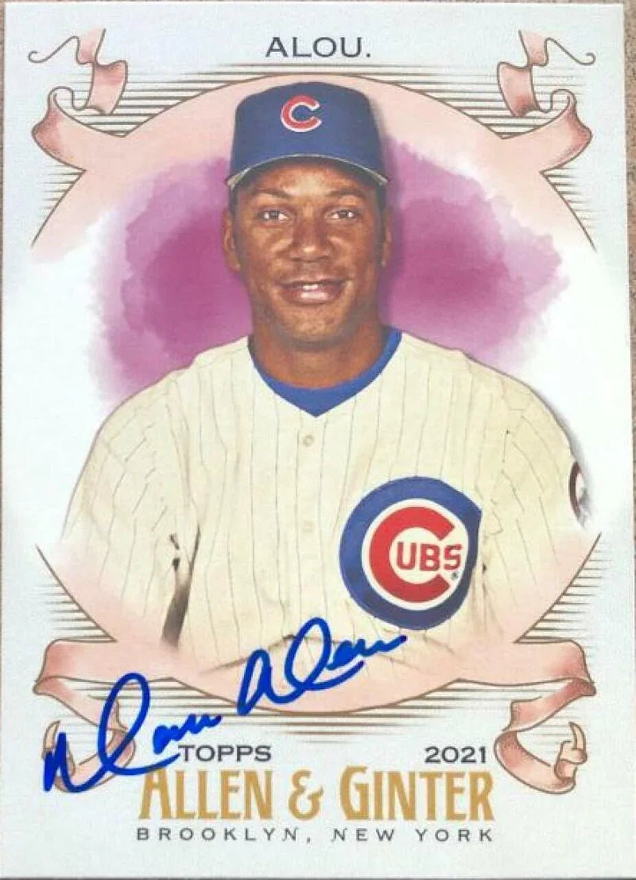 Moises Alou Signed 2021 Allen & Ginter Baseball Card - Chicago Cubs