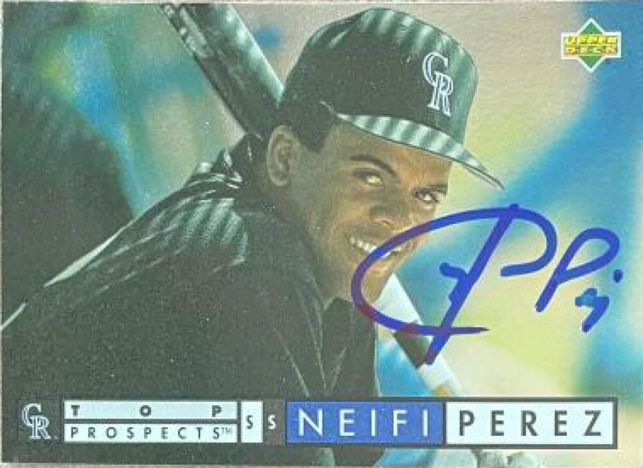 Neifi Perez Signed 1994 Upper Deck Baseball Card - Colorado Rockies