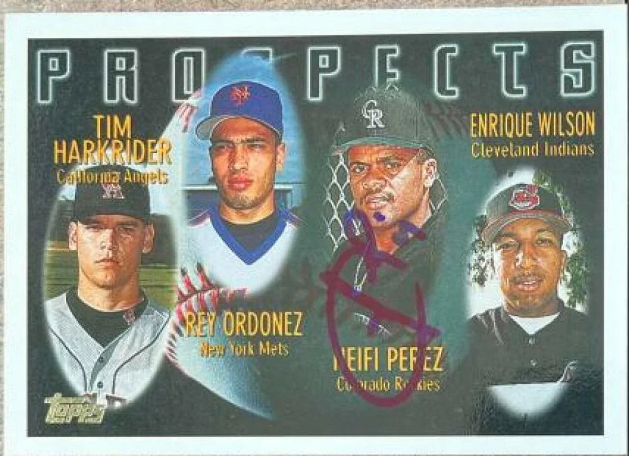 Neifi Perez Signed 1995 Topps Baseball Card - Colorado Rockies