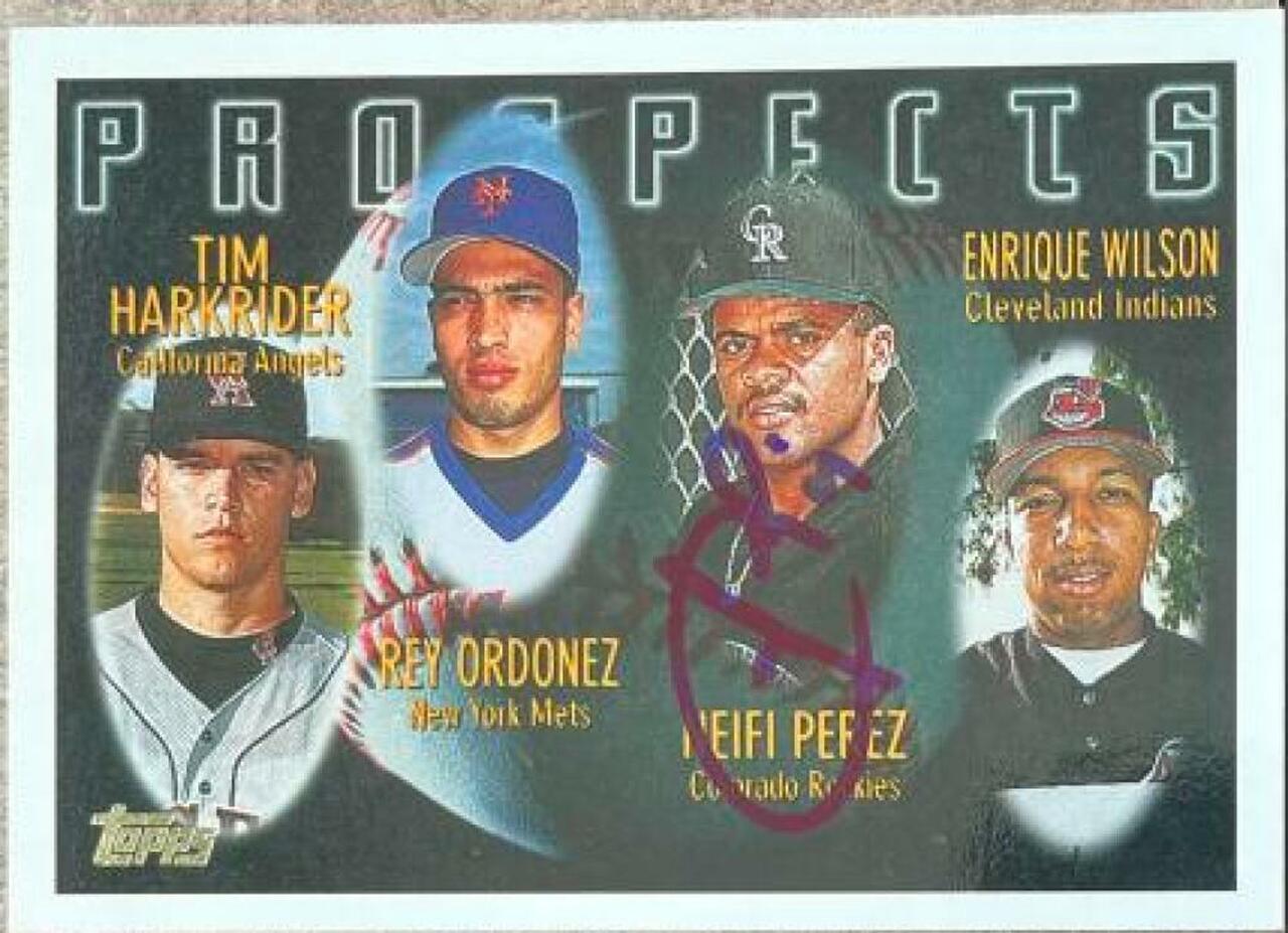Neifi Perez Signed 1995 Topps Baseball Card - Colorado Rockies - PastPros