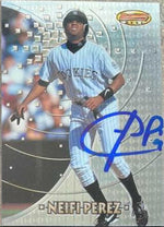 Neifi Perez Signed 1997 Bowman's Best Baseball Card - Colorado Rockies - PastPros