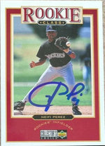 Neifi Perez Signed 1997 Collector's Choice Baseball Card - Colorado Rockies