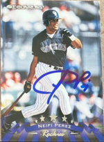Neifi Perez Signed 1998 Donruss Baseball Card - Colorado Rockies