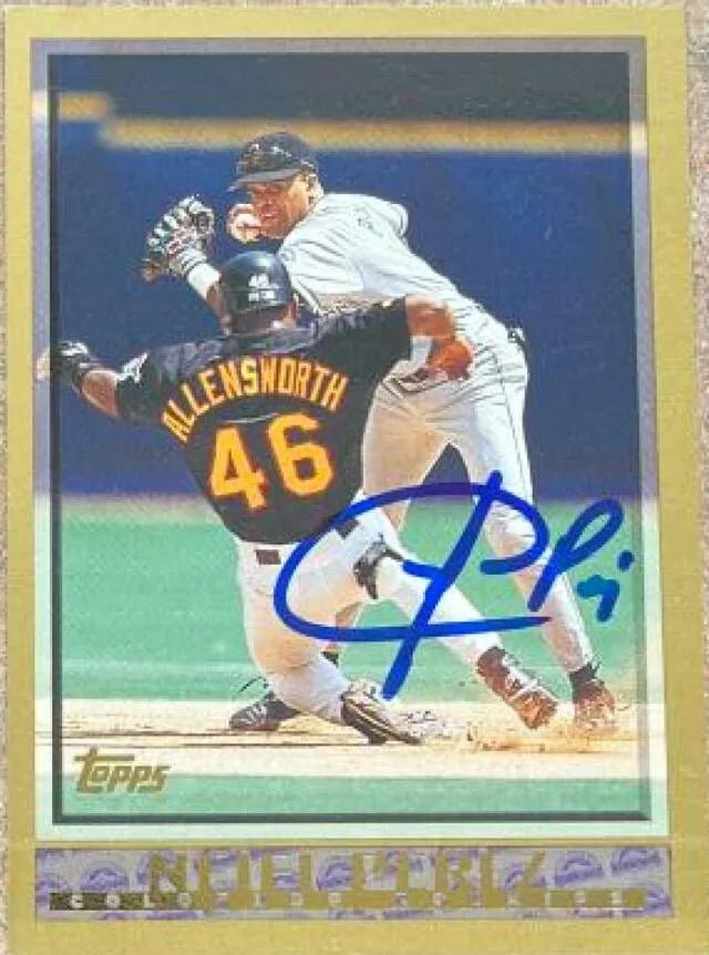 Neifi Perez Signed 1998 Topps Baseball Card - Colorado Rockies