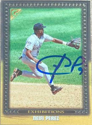 Neifi Perez Signed 1998 Topps Gallery Baseball Card - Colorado Rockies - PastPros
