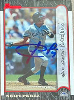 Neifi Perez Signed 1999 Bowman Baseball Card - Colorado Rockies - PastPros