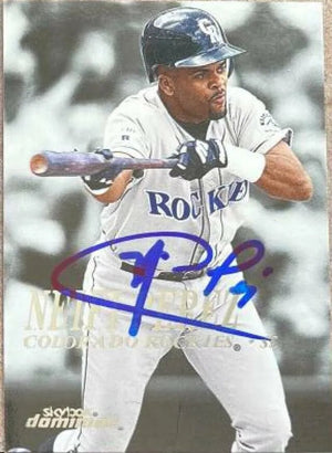 Neifi Perez Signed 2000 Skybox Dominion Baseball Card - Colorado Rockies