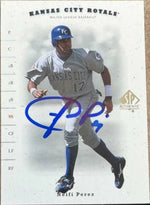 Neifi Perez Signed 2001 SP Authentic Baseball Card - Kansas City Royals