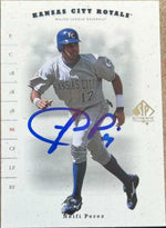 Neifi Perez Signed 2001 SP Authentic Baseball Card - Kansas City Royals - PastPros