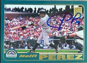 Neifi Perez Signed 2001 Topps Baseball Card - Colorado Rockies