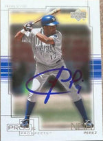 Neifi Perez Signed 2001 Upper Deck Pros & Prospects Baseball Card - Kansas City Royals - PastPros