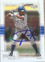 Neifi Perez Signed 2001 Upper Deck Pros & Prospects Baseball Card - Kansas City Royals