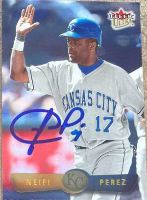 Neifi Perez Signed 2002 Fleer Ultra Baseball Card - Kansas City Royals - PastPros