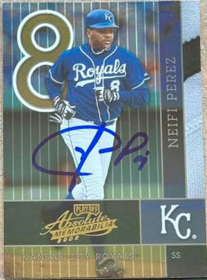 Neifi Perez Signed 2002 Playoff Absolute Memorabilia Baseball Card - Kansas City Royals