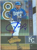 Neifi Perez Signed 2002 Playoff Absolute Memorabilia Baseball Card - Kansas City Royals - PastPros