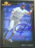 Neifi Perez Signed 2002 Upper Deck MVP Baseball Card - Kansas City Royals