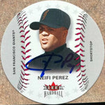 Neifi Perez Signed 2003 Fleer Hardball Baseball Card - San Francisco Giants