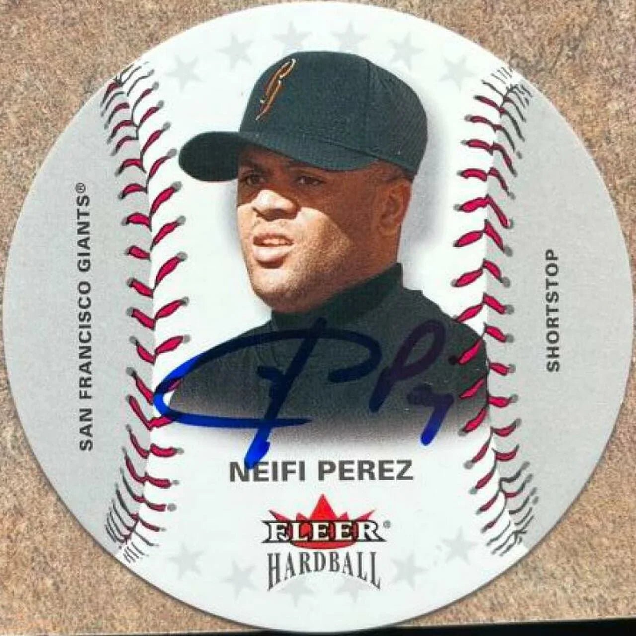 Neifi Perez Signed 2003 Fleer Hardball Baseball Card - San Francisco Giants