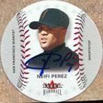 Neifi Perez Signed 2003 Fleer Hardball Baseball Card - San Francisco Giants - PastPros