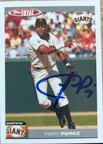 Neifi Perez Signed 2004 Topps Total Baseball Card - San Francisco Giants