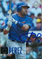 Neifi Perez Signed 2006 Upper Deck Baseball Card - Chicago Cubs - PastPros