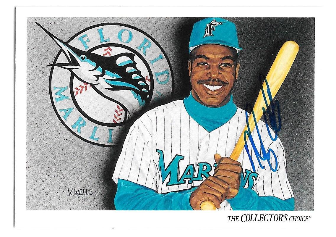 Nigel Wilson Signed 1993 Upper Deck Baseball Card - Florida Marlins #825 - PastPros